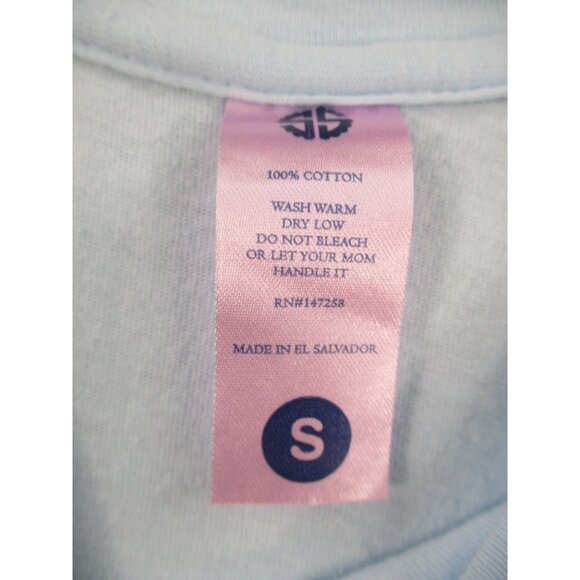 Simply Southern Salty Vibes Light Blue Racerback Tank Top Small 100% Cotton - Picture 5 of 7